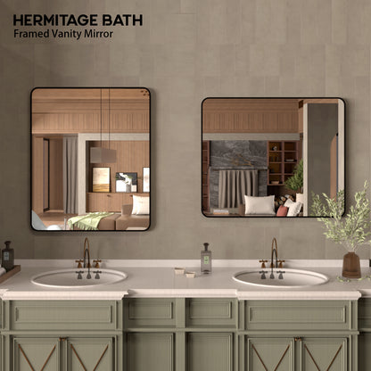 Cosy 24 in. W x 36 in. H Rectangular Framed Wall Bathroom Vanity Mirror