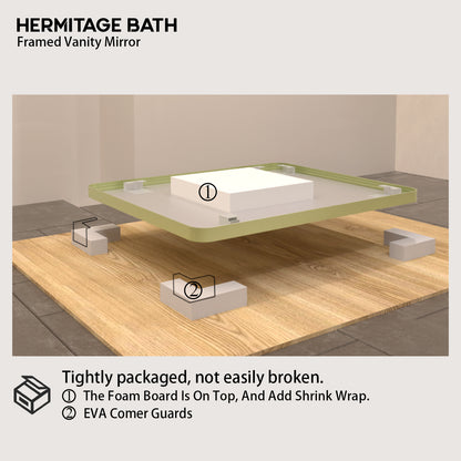 Cosy 30 in. W x 36 in. H Rectangular Framed Wall Bathroom Vanity Mirror SM-3036MG-12_dd03c997-ccab-446b-bc0a-3fc88c48f2fa