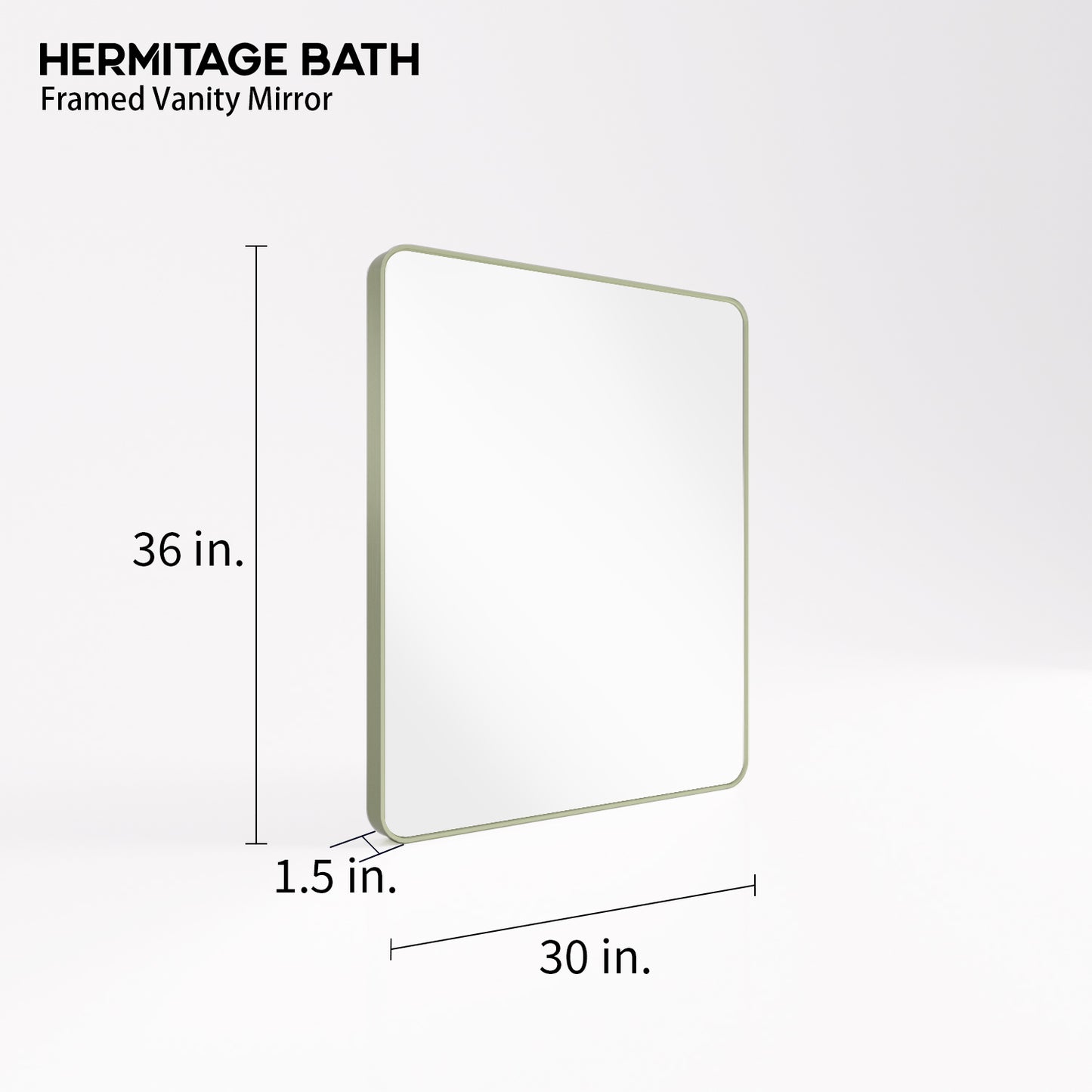 30 in. W x 36 in. H Rectangular Framed Wall Bathroom Vanity Mirror SM-3036MG-3_701d5b64-2d28-4268-a50f-04b2420cc662