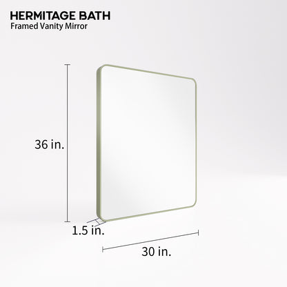 Cosy 30 in. W x 36 in. H Rectangular Framed Wall Bathroom Vanity Mirror SM-3036MG-3_75bd08c4-01b0-47a6-a58b-48cc89ed1984