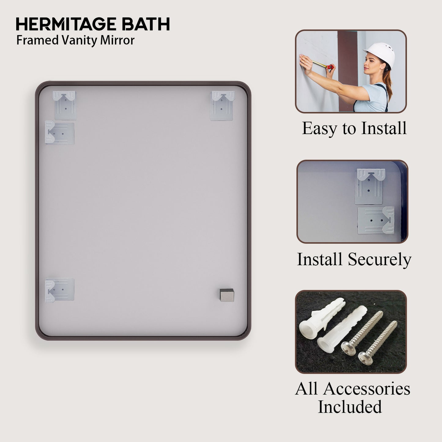 Cosy 30 in. W x 36 in. H Rectangular Framed Wall Bathroom Vanity Mirror SM-3036ORB-11_3a259382-b15c-4aea-a080-ded8bb4d0f5f