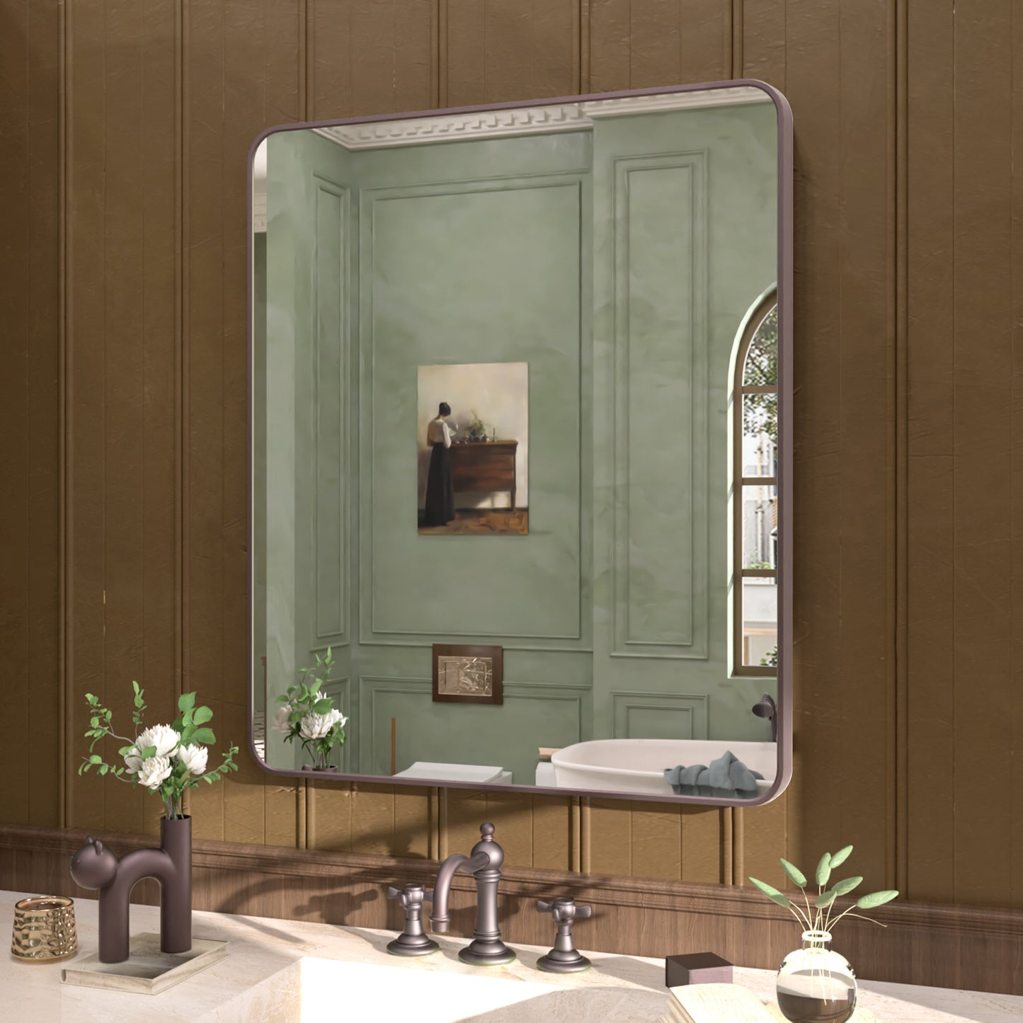 Rectangular Framed Wall Bathroom Vanity Mirror SM-3036ORB-2_588231b0-fa7a-43aa-adfc-dfd346fdf987