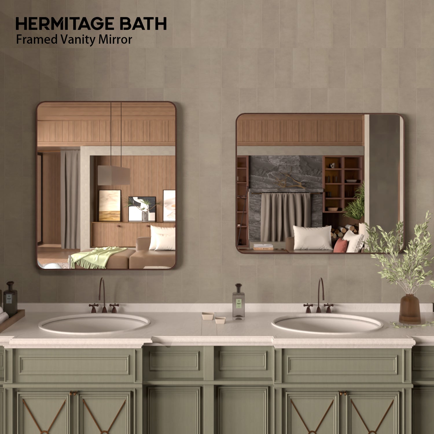 Rectangular Framed Wall Bathroom Vanity Mirror SM-3036ORB-8_2380d595-78ee-410b-9b8a-315606265145