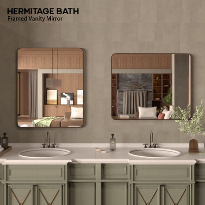 Cosy 30 in. W x 36 in. H Rectangular Framed Wall Bathroom Vanity Mirror SM-3036ORB-8_aeb3f5af-45f6-4e4c-9e67-d0fb4b7c6015