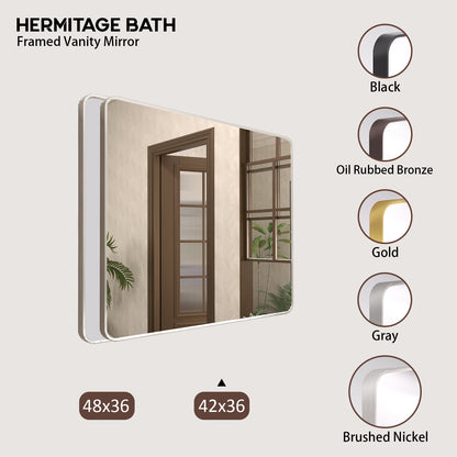 Rectangular Framed Wall Bathroom Vanity Mirror SM-4236BN-10_d7fe9bc1-4e68-46cf-8511-ad9cb0cbb7ef