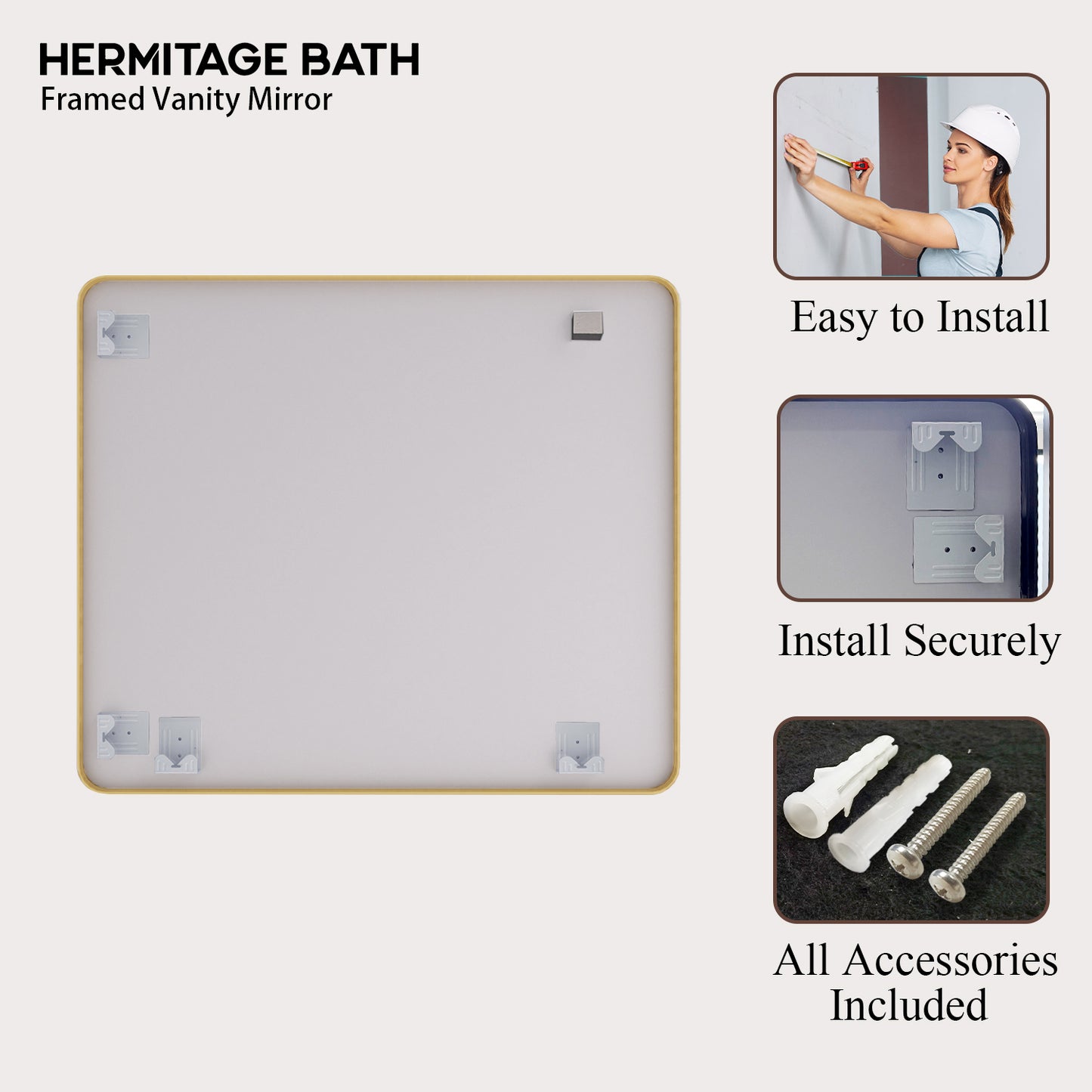 Rectangular Framed Wall Bathroom Vanity Mirror SM-4236G-11_26c70bc5-3d73-4fa9-9caf-1ce3a487ae80