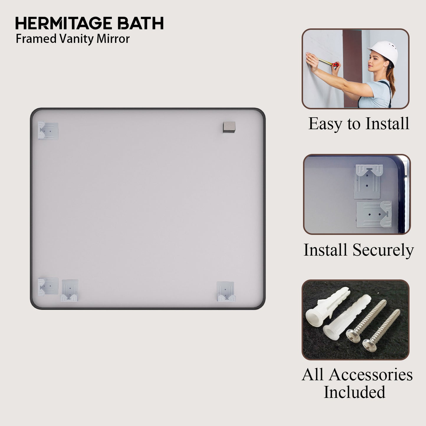 Rectangular Framed Wall Bathroom Vanity Mirror SM-4236MB-11_ff6c0bd6-89a4-423c-9668-babebafb01de