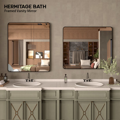 Cosy 42 in. W x 36 in. H Rectangular Framed Wall Bathroom Vanity Mirror SM-4236MB-8