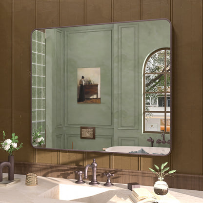 Cosy 42 in. W x 36 in. H Rectangular Framed Wall Bathroom Vanity Mirror SM-4236ORB-2