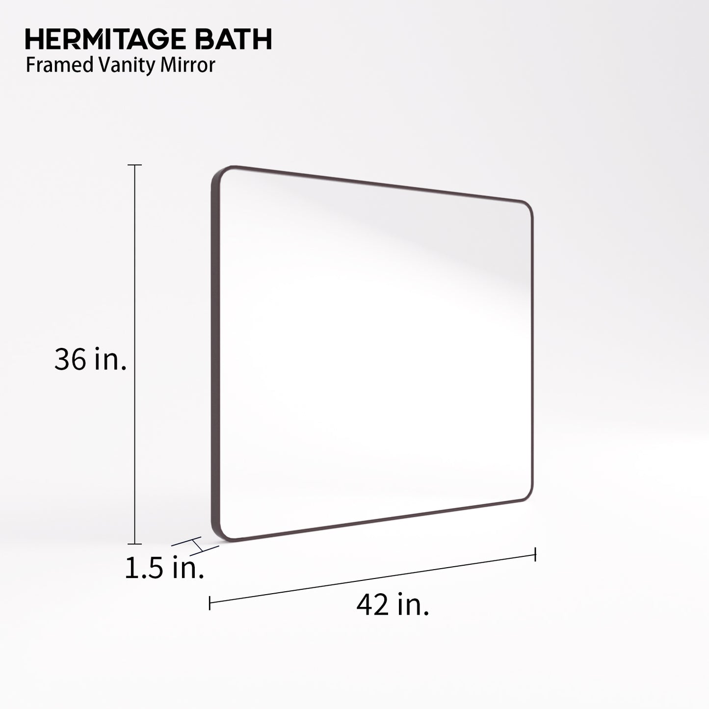 Cosy 42 in. W x 36 in. H Rectangular Framed Wall Bathroom Vanity Mirror SM-4236ORB-3