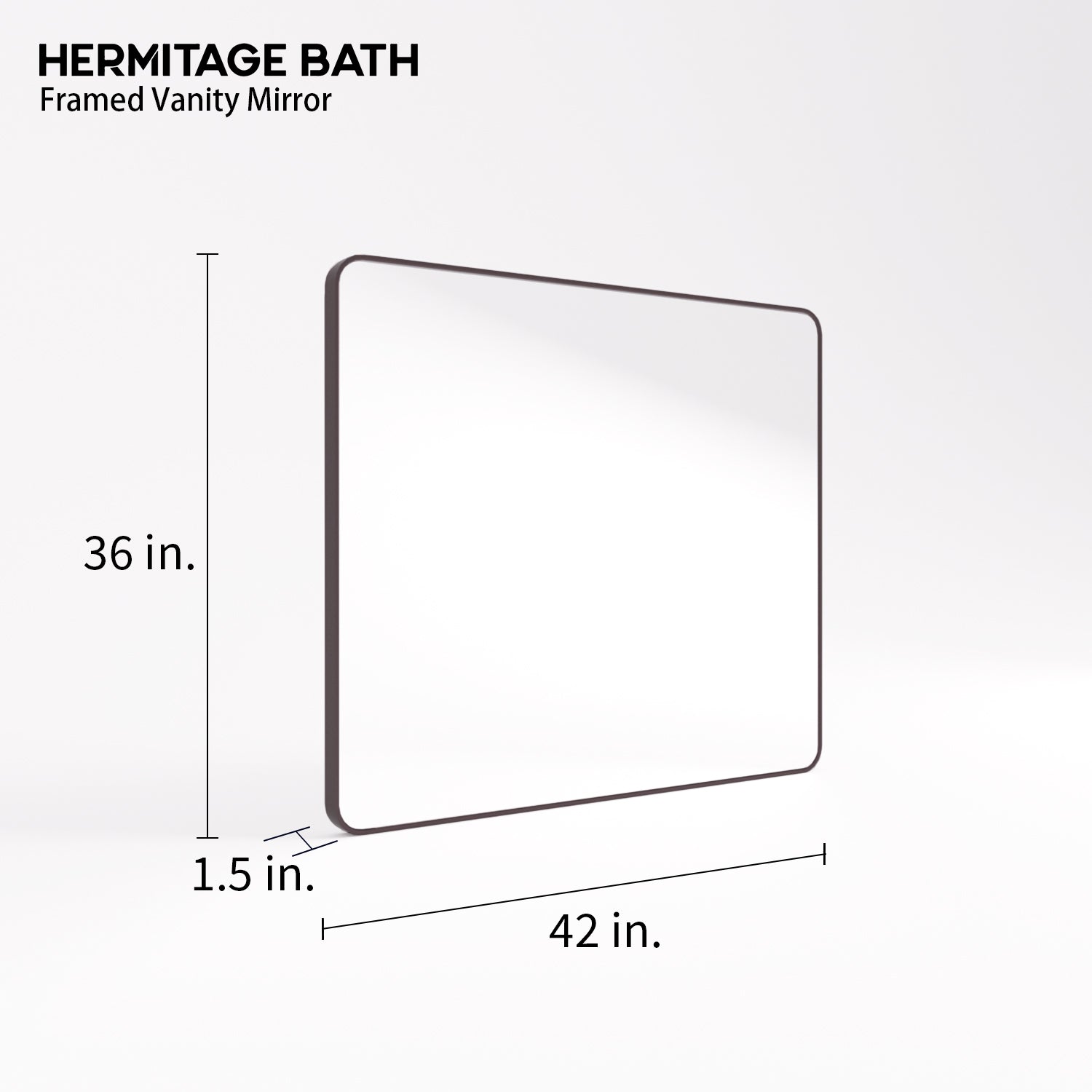 Cosy 42 in. W x 36 in. H Rectangular Framed Wall Bathroom Vanity Mirror SM-4236ORB-3