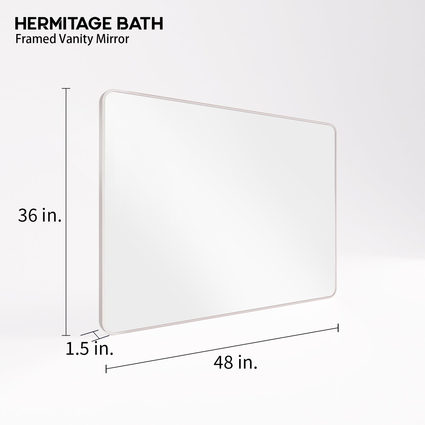Cosy 48 in. W x 36 in. H Rectangular Framed Wall Bathroom Vanity Mirror SM-4836BN-3