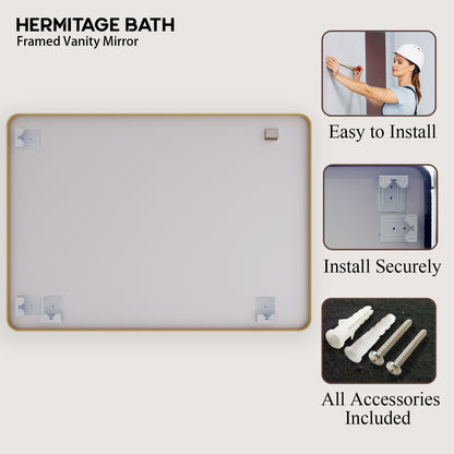 Cosy 48 in. W x 36 in. H Rectangular Framed Wall Bathroom Vanity Mirror SM-4836G-11_2b78dc44-8fec-47d2-9c25-e5dd9614c25d