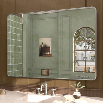 Cosy 48 in. W x 36 in. H Rectangular Framed Wall Bathroom Vanity Mirror SM-4836GY-2