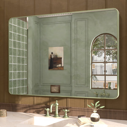 Cosy 48 in. W x 36 in. H Rectangular Framed Wall Bathroom Vanity Mirror SM-4836MG-2
