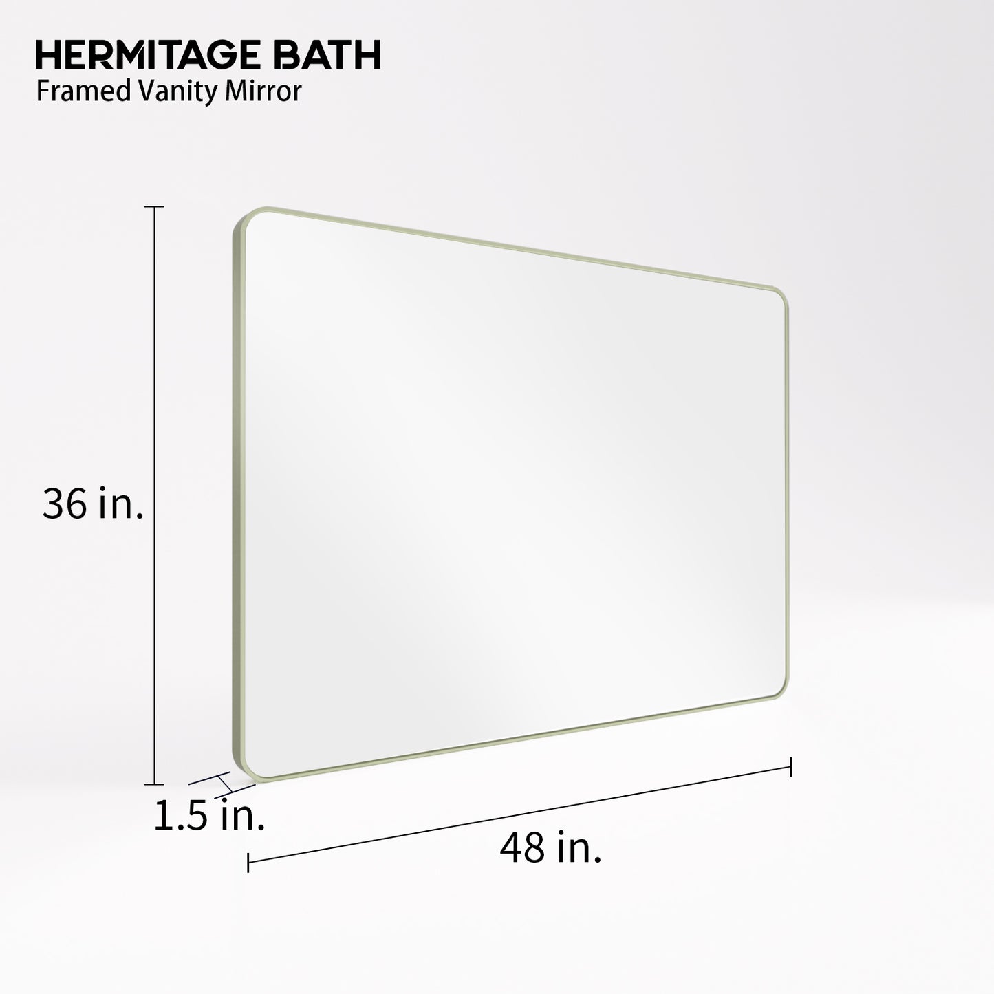 Cosy 48 in. W x 36 in. H Rectangular Framed Wall Bathroom Vanity Mirror SM-4836MG-3