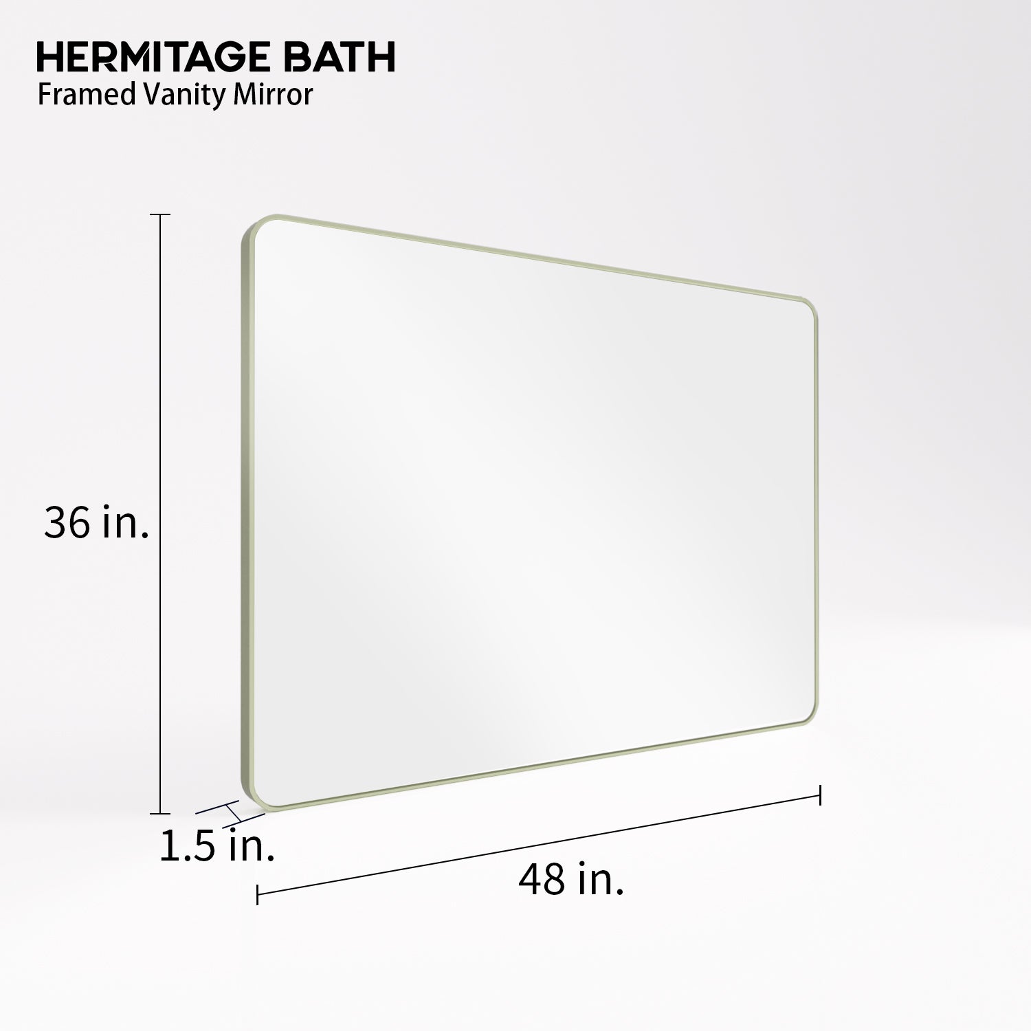 Cosy 48 in. W x 36 in. H Rectangular Framed Wall Bathroom Vanity Mirror SM-4836MG-3