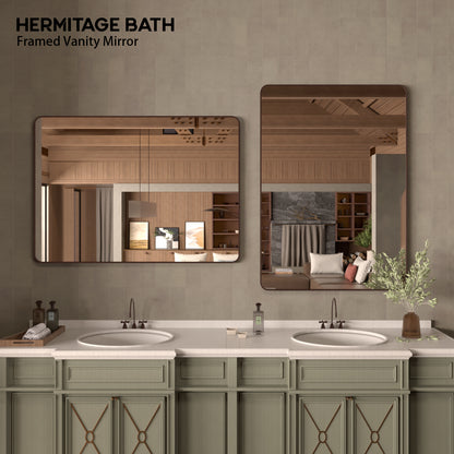 Cosy 48 in. W x 36 in. H Rectangular Framed Wall Bathroom Vanity Mirror SM-4836ORB-8_a5a48f3b-97e4-499b-b368-4079cab44b47