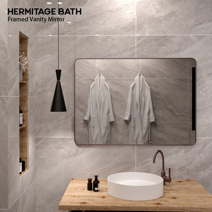 Cosy 48 in. W x 36 in. H Rectangular Framed Wall Bathroom Vanity Mirror SM-4836ORB-9_7cf3e619-476f-4c1b-8292-d56c22672e8a