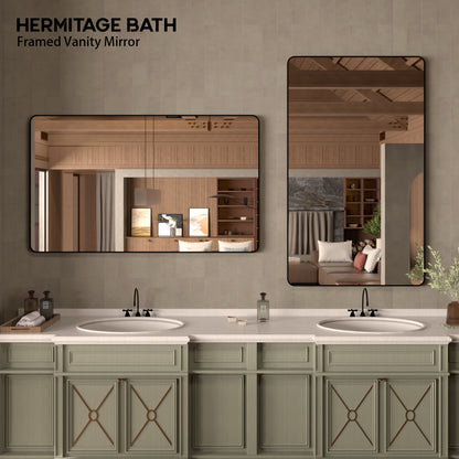 Cosy 60 in. W x 36 in. H Rectangular Framed Wall Bathroom Vanity Mirror SM-6036MB-8_654a2dbd-b0b9-44bf-806f-0c9714aab871