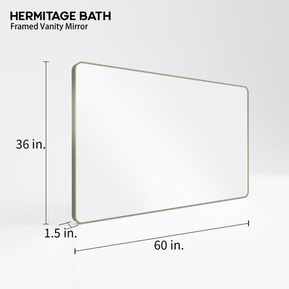 Cosy 60 in. W x 36 in. H Rectangular Framed Wall Bathroom Vanity Mirror SM-6036MG-3