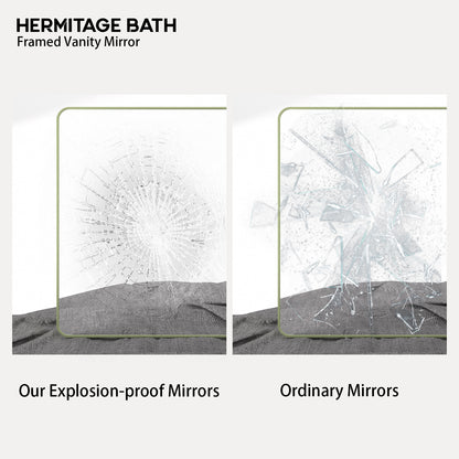 Cosy 60 in. W x 36 in. H Rectangular Framed Wall Bathroom Vanity Mirror SM-6036MG-7