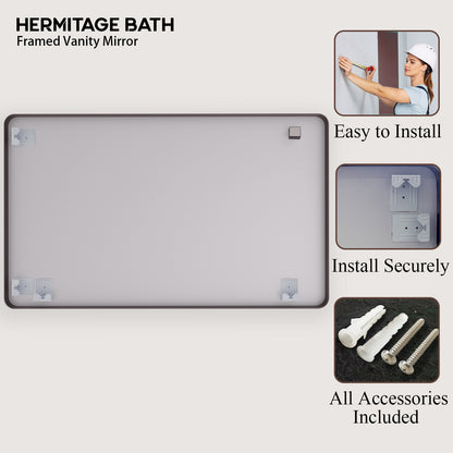 Cosy 60 in. W x 36 in. H Rectangular Framed Wall Bathroom Vanity Mirror SM-6036ORB-11