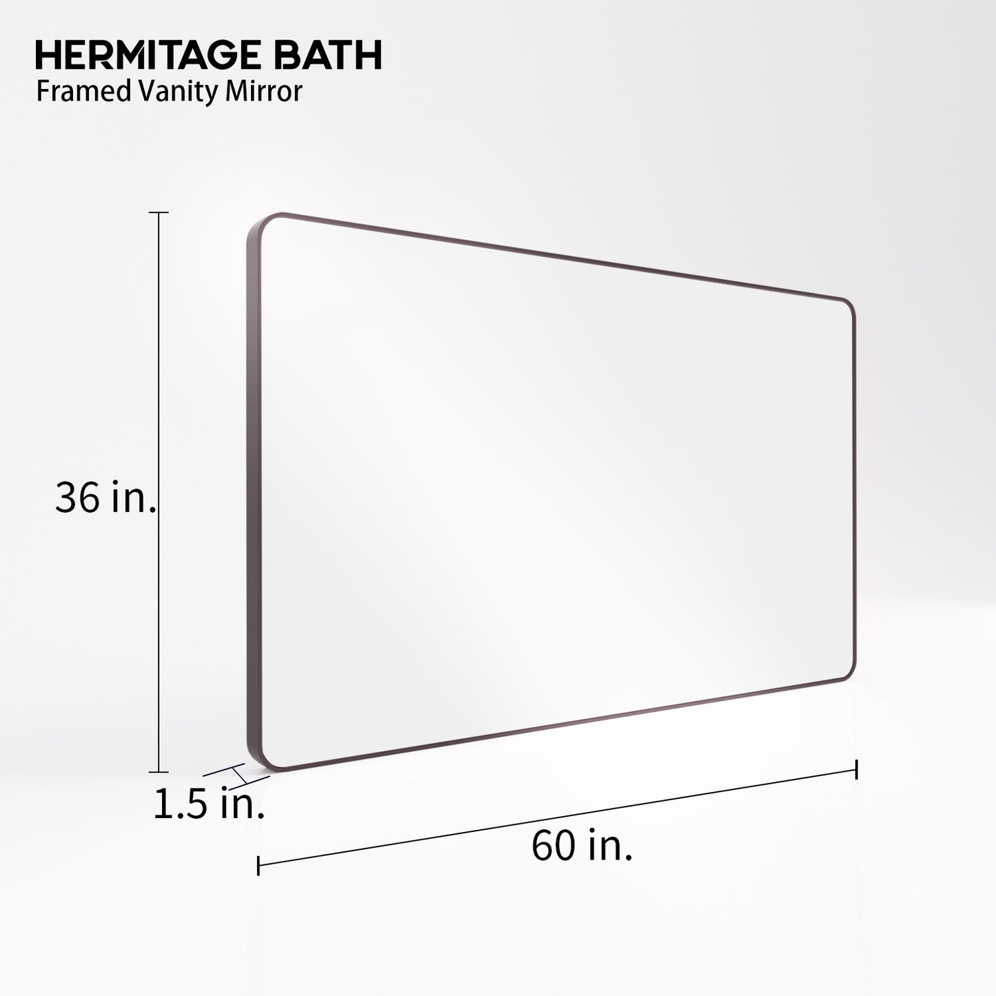 Cosy 60 in. W x 36 in. H Rectangular Framed Wall Bathroom Vanity Mirror SM-6036ORB-3_b98f1228-74a0-41d1-860e-b0d4fc7b268e