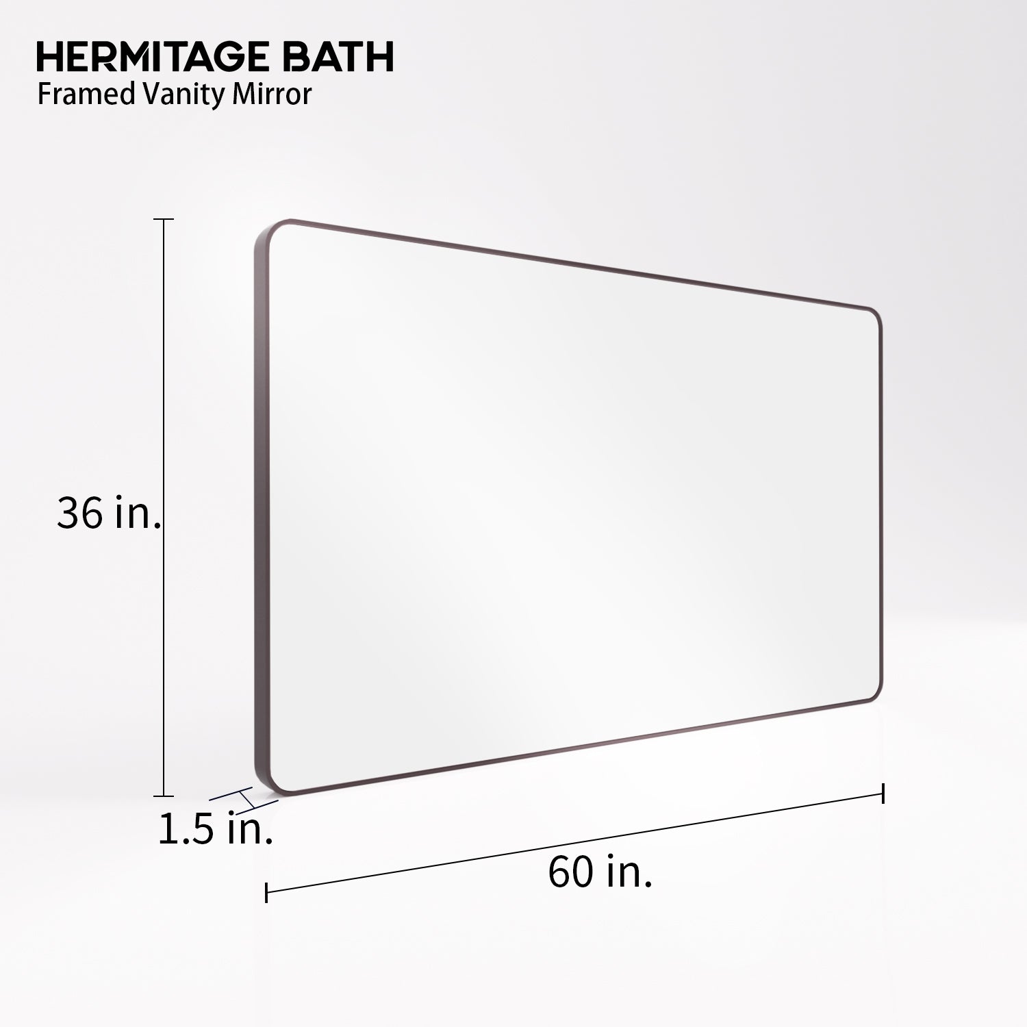 Cosy 60 in. W x 36 in. H Rectangular Framed Wall Bathroom Vanity Mirror SM-6036ORB-3_b98f1228-74a0-41d1-860e-b0d4fc7b268e