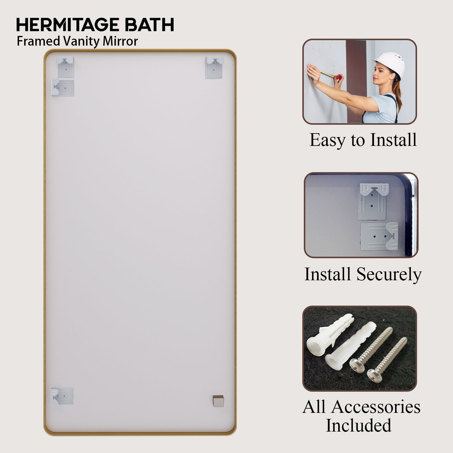 Cosy 72 in. W x 36 in. H Rectangular Framed Wall Bathroom Vanity Mirror SM-7236G-11