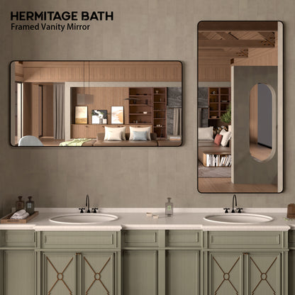 Cosy 72 in. W x 36 in. H Rectangular Framed Wall Bathroom Vanity Mirror SM-7236MB-8