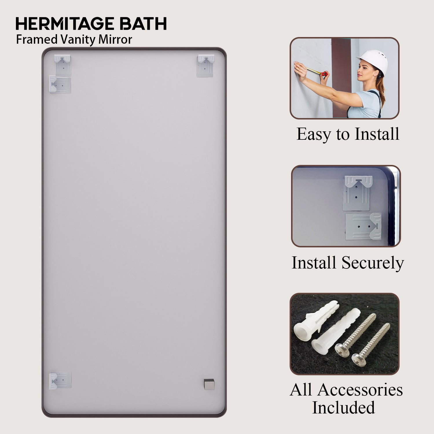 Cosy 72 in. W x 36 in. H Rectangular Framed Wall Bathroom Vanity Mirror SM-7236ORB-11