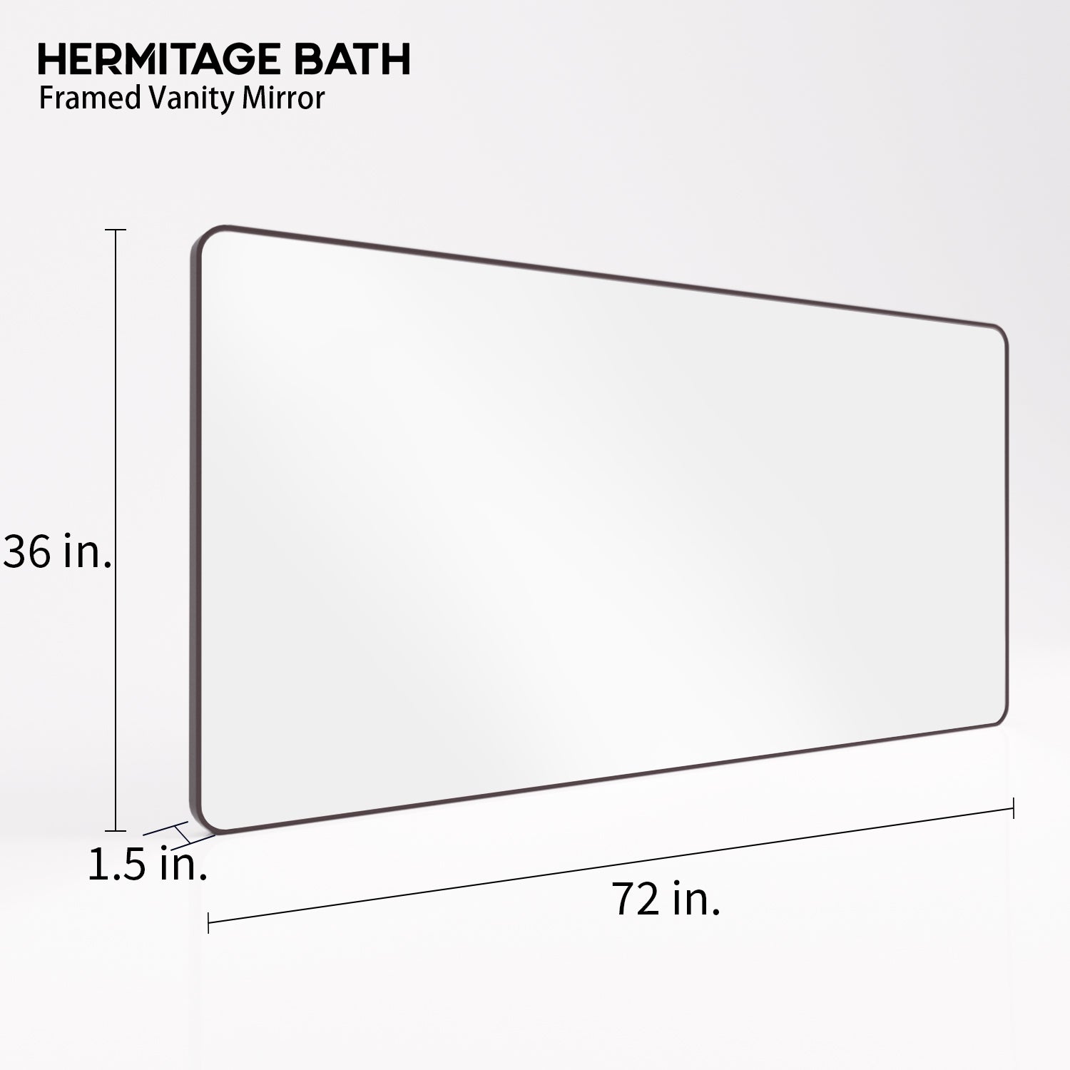 Cosy 72 in. W x 36 in. H Rectangular Framed Wall Bathroom Vanity Mirror SM-7236ORB-3