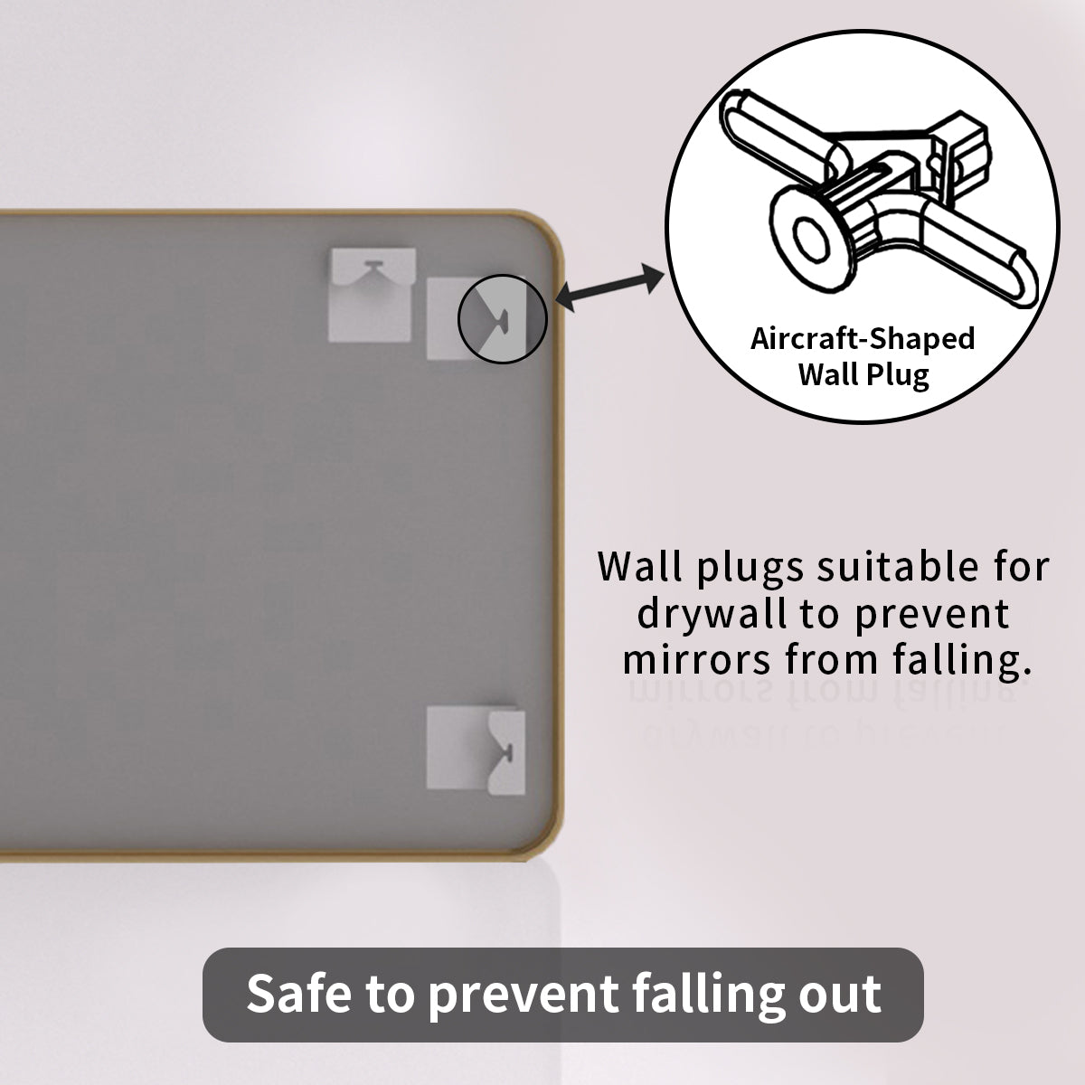 TaiMei 24 in. W x 36 in. H Vertical / Horizontal Rectangular Aluminum Framed Wall Mirror SM2436-BG-11