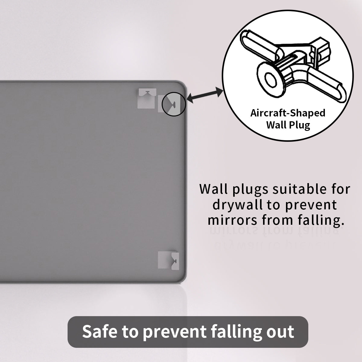 TaiMei 24 in. W x 36 in. H Vertical / Horizontal Rectangular Aluminum Framed Wall Mirror SM2436-GY-11