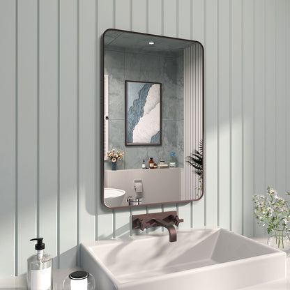 FMNP TaiMei 24 in. W x 36 in. H Rectangular Framed Wall Bathroom Vanity Mirror SM2436-ORB-02_6614b79d-e61d-4196-9a83-50bfbcd57f6e