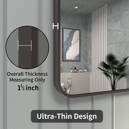 FMNP TaiMei 24 in. W x 36 in. H Rectangular Framed Wall Bathroom Vanity Mirror SM2436-ORB-06_61a33a2d-53da-4805-8a0d-577b08e7f466