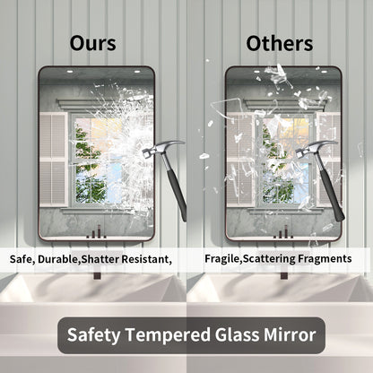 FMNP TaiMei 24 in. W x 36 in. H Rectangular Framed Wall Bathroom Vanity Mirror SM2436-ORB-08_7e248d8c-259c-4ea7-9ab2-c68807e27716