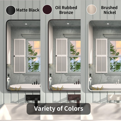 FMNP TaiMei 24 in. W x 36 in. H Rectangular Framed Wall Bathroom Vanity Mirror SM2436-ORB-10_47e3c51c-1e27-4127-86ef-a40dc02a6b73