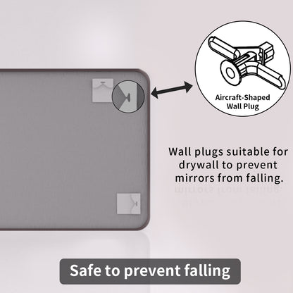 TaiMei 24 in. W x 36 in. H Vertical / Horizontal Rectangular Aluminum Framed Wall Mirror SM2436-ORB-12