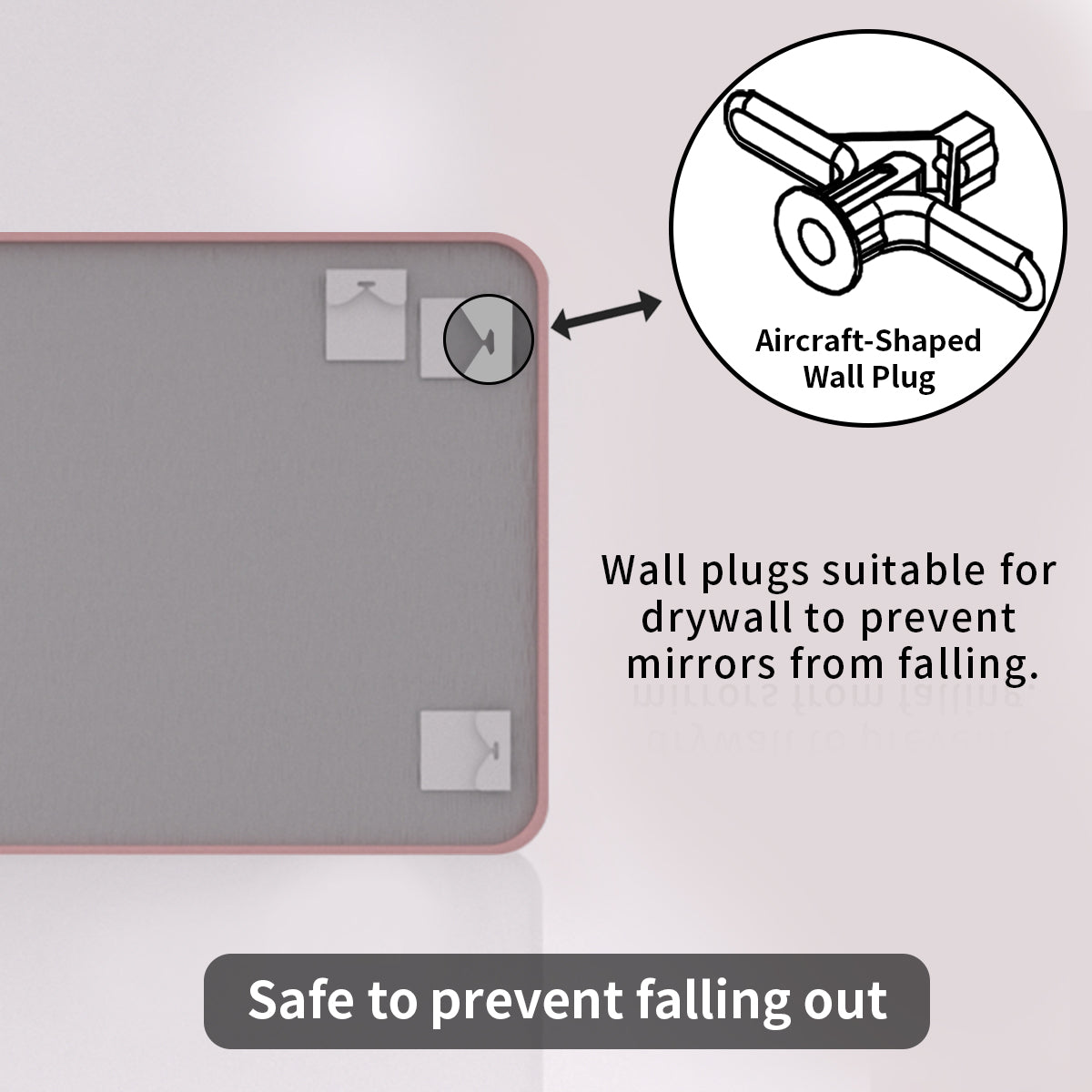 TaiMei 24 in. W x 36 in. H Vertical / Horizontal Rectangular Aluminum Framed Wall Mirror SM2436-RS-12