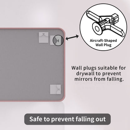TaiMei 24 in. W x 36 in. H Vertical / Horizontal Rectangular Aluminum Framed Wall Mirror SM2436-RS-12
