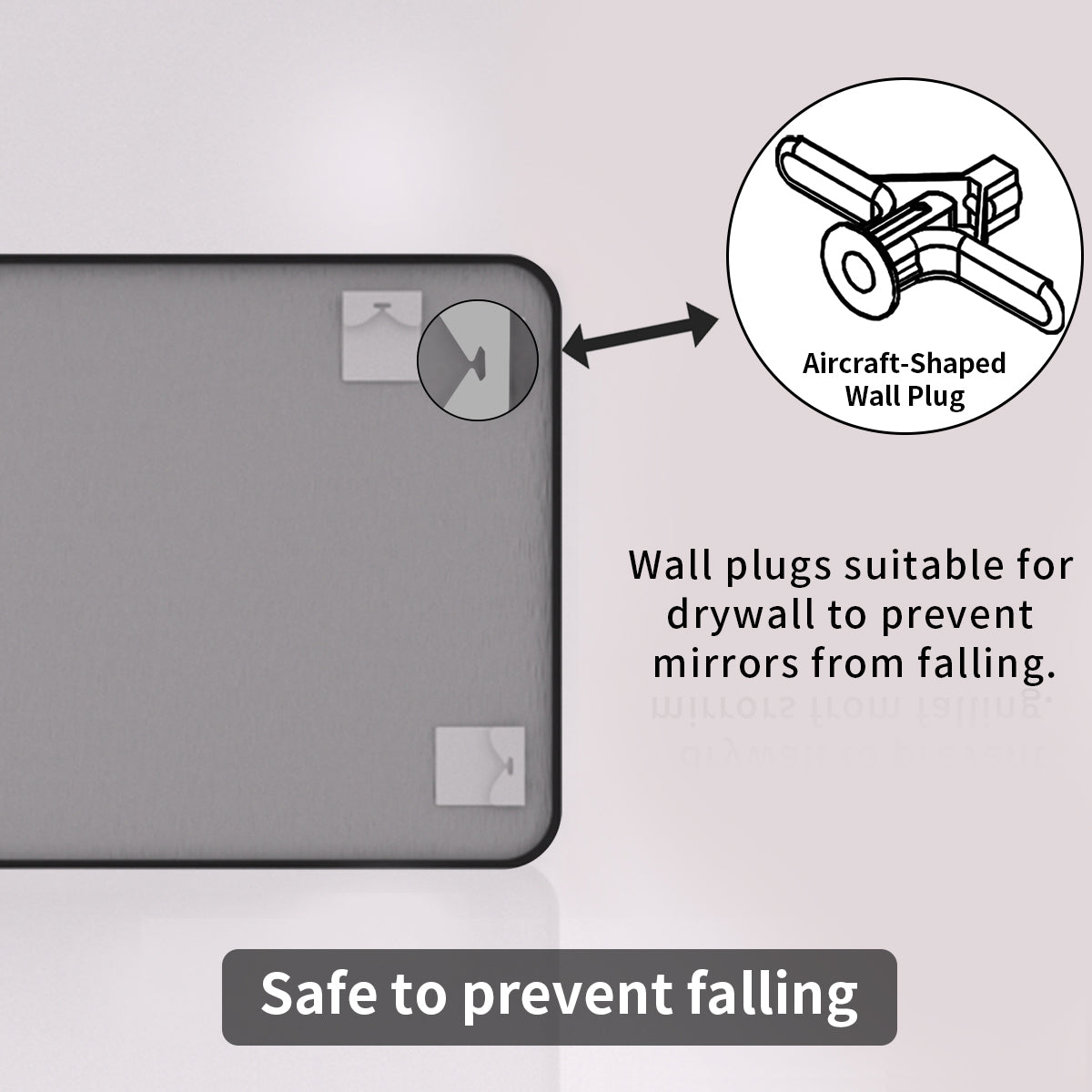 TaiMei 30 in. W x 36 in. H Vertical / Horizontal Rectangular Aluminum Framed Wall Mirror SM3036-BL-12