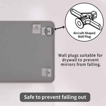 TaiMei 30 in. W x 36 in. H Vertical / Horizontal Rectangular Aluminum Framed Wall Mirror SM3036-BN-11