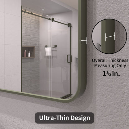 TaiMei 30 in. W x 36 in. H Vertical / Horizontal Rectangular Aluminum Framed Wall Mirror SM3036-MG-06