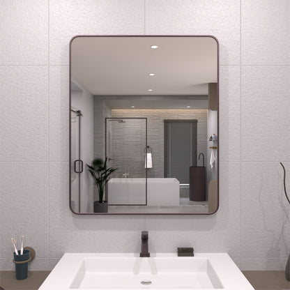 TaiMei 30 in. W x 36 in. H Vertical / Horizontal Rectangular Aluminum Framed Wall Mirror Oil Rubbed Bronze SM3036-ORB-01_d45d53ed-1903-41ed-81b1-9321a7a32221