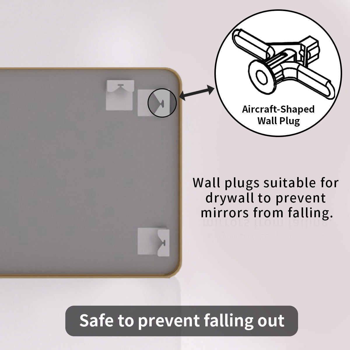 TaiMei 42 in. W x 36 in. H Vertical / Horizontal Rectangular Aluminum Framed Mirror