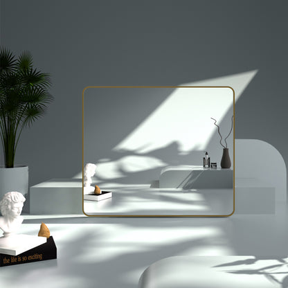 FMNP TaiMei 42 in. W x 36 in. H Rectangular Framed Wall Bathroom Vanity Mirror SM4236-BG-13_0111afaa-9dda-44c9-9979-5971ff8fb317