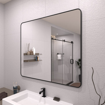 TaiMei 42 in. W x 36 in. H Vertical / Horizontal Rectangular Aluminum Framed Mirror