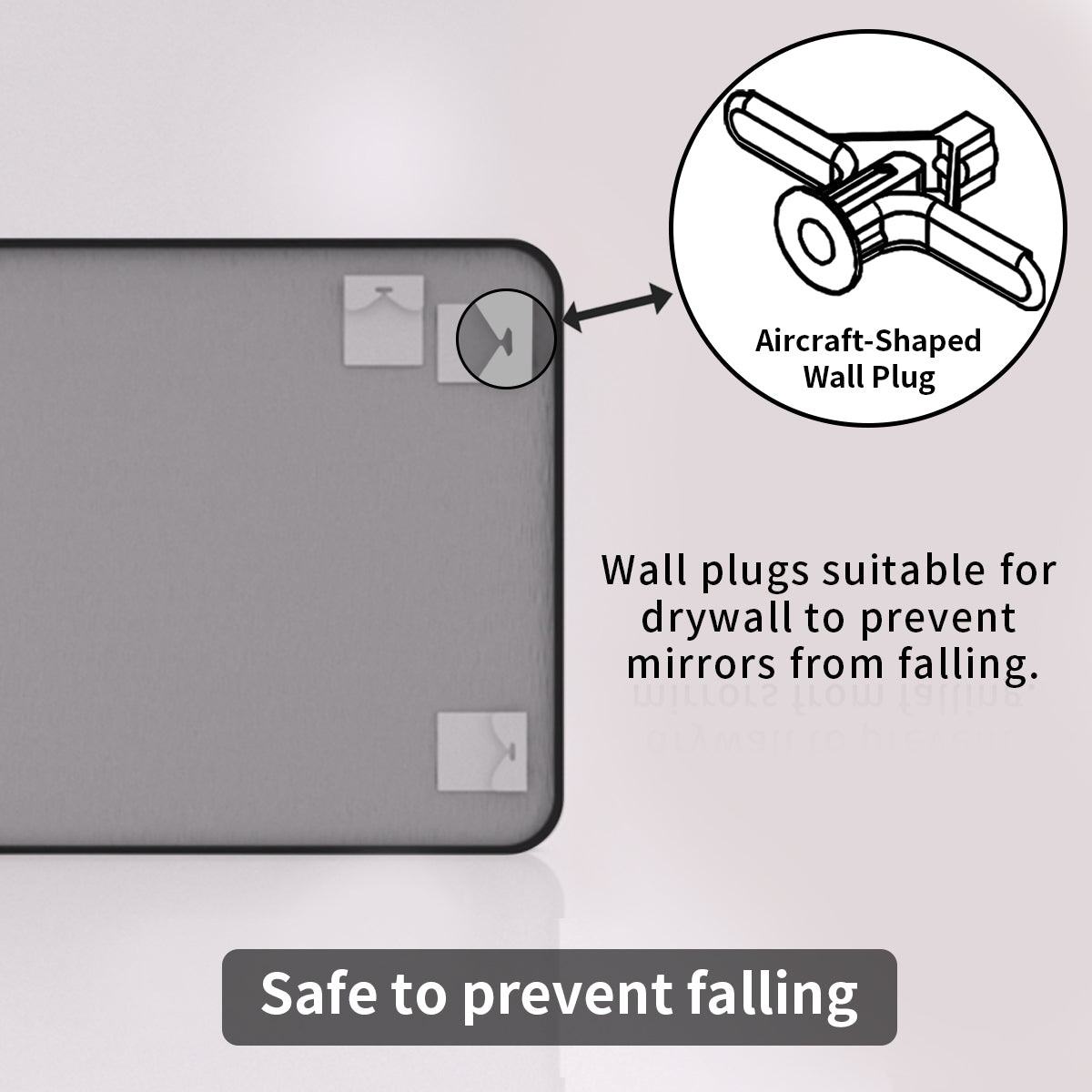 TaiMei 42 in. W x 36 in. H Vertical / Horizontal Rectangular Aluminum Framed Mirror